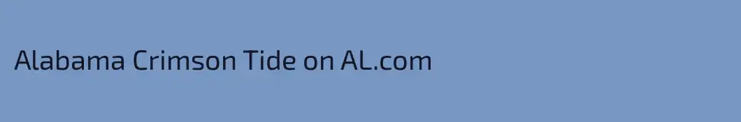 Alabama Crimson Tide on AL.com